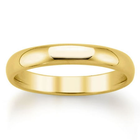 14kt Yellow Gold Classic Wedding Band, 3 mm