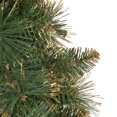 thumbnail image 3 of Northlight Pre-Lit Glittered Yorkshire Pine Artificial Christmas Wreath - 24" - Clear Lights, 3 of 6