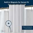 thumbnail image 6 of Mainstays Medium Weight PEVA Shower Liner 54" x 78" For Bathroom Stall - Frosty, 6 of 9