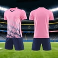thumbnail image 2 of JAJAHO Boys Summer Active Clothes Athletic Short Sleeve V Neck T Shirt Quick Dry Shorts 2 Piece Set Kids Sports Outfit, 2 of 4