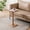 Blonde Natural, variant on MH London Stirling Solid Mango Wood C Table, C-Shape End Table, Slide Under Sofa Side Table, 18 x 13.5 x 25 in, Espresso
