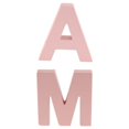 thumbnail image 1 of GROWTH TANK Pink Wooden Floating Letters Alphabet Letter Address Spells A+Pink, 1 of 9