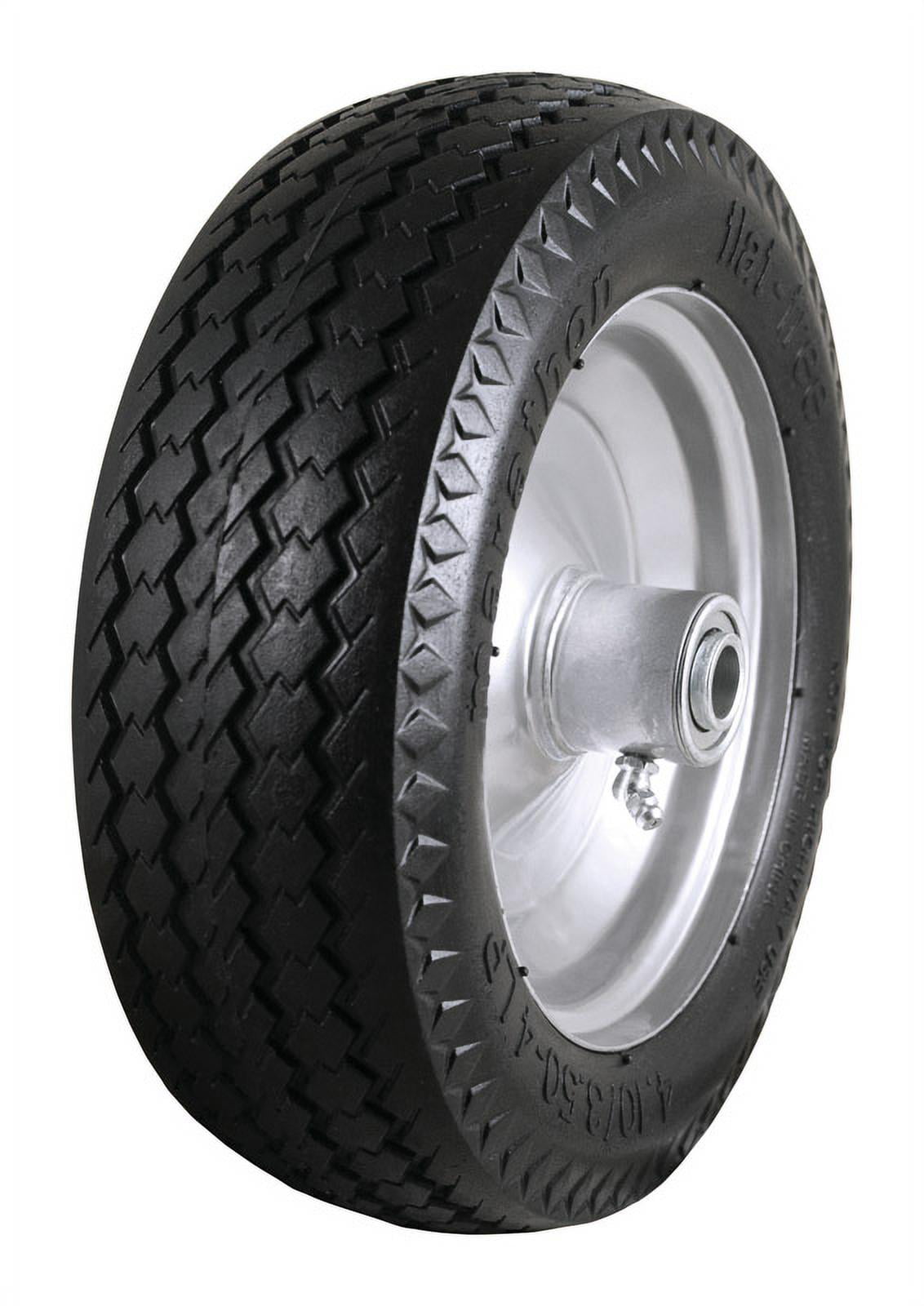 Details about   2 NEW Residential Flatfree 2.80/2.50-4 HandTruck etc Tires-Offset Hub 2.25-4" 