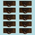 thumbnail image 2 of 10 Switch Plate Tags LOFT Name Signs Labels Cast Brass Traditional Engraved Wall Light Switch Cover Labels | Renovators Supply, 2 of 2