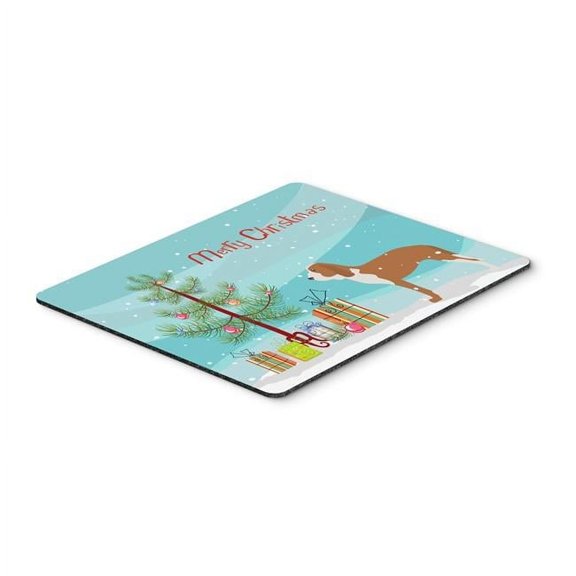 Carolines Treasures  Spanish Hound Merry Christmas Tree Mouse Pad - Hot Pad or Trivet