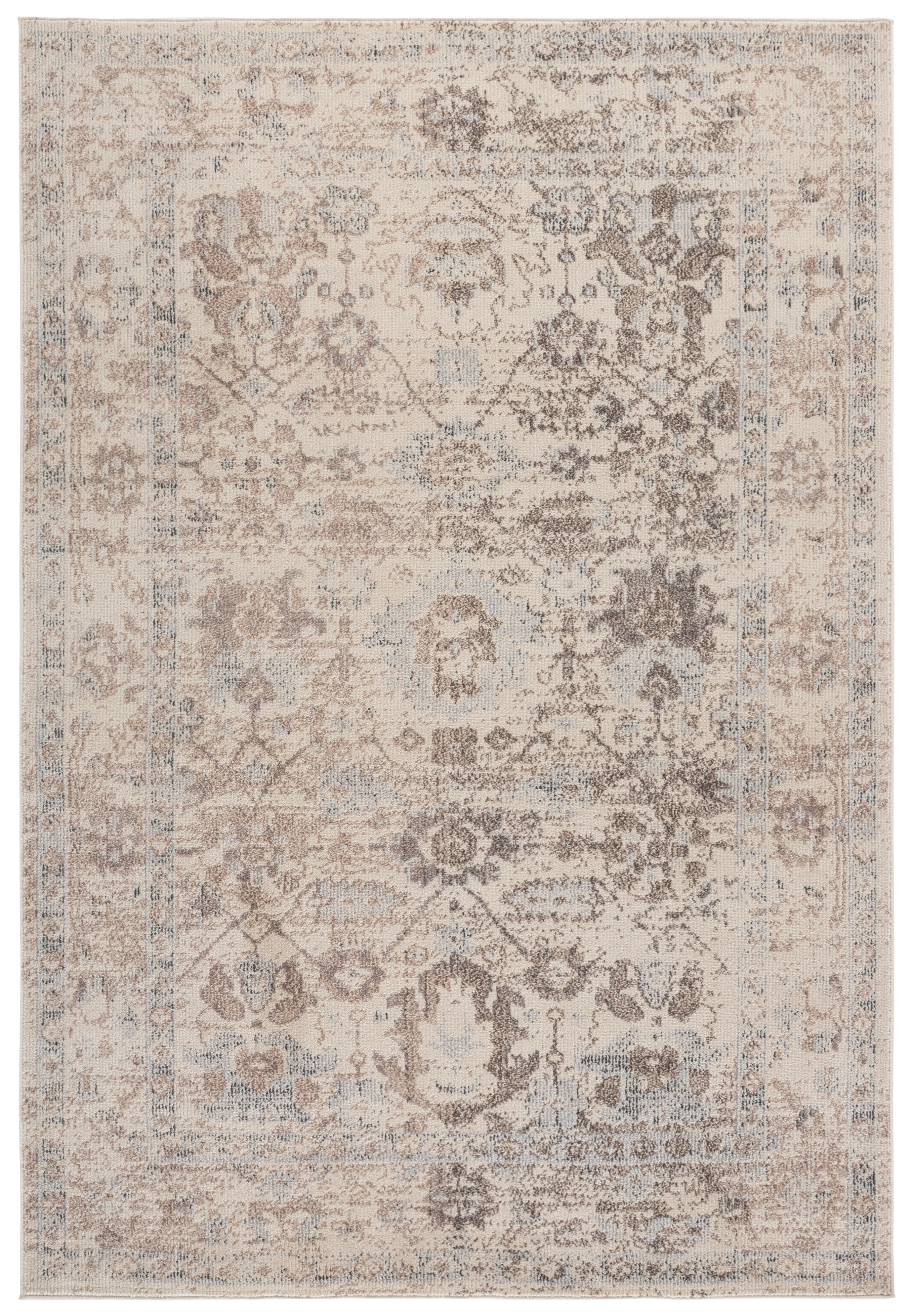 Safavieh Madison Audra Oriental Area Rug, Ivory/Beige Gray, 6' x 9'