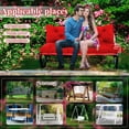 thumbnail image 3 of Mokoey 40" x 40" Red Solid Print Settee Outdoor Seating Cushion, 3 of 6