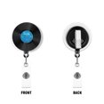 thumbnail image 2 of WIRESTER Set 2pcs Design Acrylic Key Card Holder Belt Clip Reel Id Badge Retractable - Vintage Vinyl Record Blue & Vintage Vinyl Record Red, 2 of 6