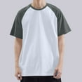 thumbnail image 2 of Zedker Men's Crew Neck T-Shirts for Men Short Sleeve Color Block Tee Tops Summer Casual Lightweight Loose Fit Daily Going Out Tops, 2 of 9