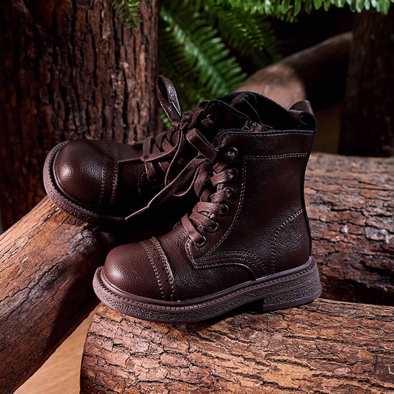 Girls Boots,Leather Ankle Boots Classic Design for Boys  display picture 2