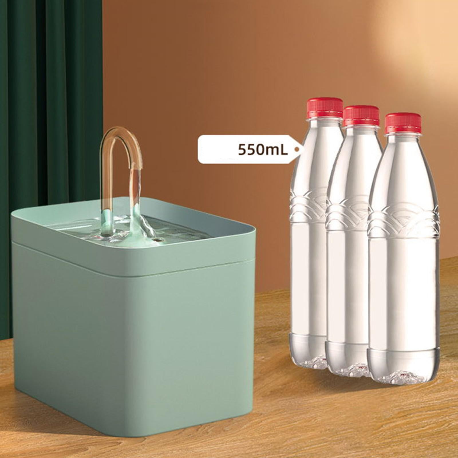 Automatic Cat Water Fountain 1.5L Dispenser USB Indoor Drinking Bowl Water Fountain green