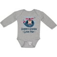thumbnail image 3 of Inktastic Grammy and Grandpa Love Me Grandson Boys Long Sleeve Baby Bodysuit, 3 of 5
