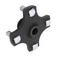 thumbnail image 4 of Placa de brida ANGGREK para cubo de rueda Metal negro para EZGO RXV 2008-Up, 4 of 8