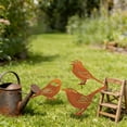 thumbnail image 6 of Outdoor Wrought Iron Flower Pot Decor – Garden Yard Courtyard Insert Silhouette for Natural, Elegant, Low-Maintenance Outdoor Space Enhancement brown, 6 of 6