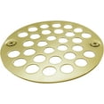 thumbnail image 4 of Westbrass D3192-03 4" Brass Shower Drain Cover, Polished Brass, 4 of 5