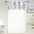 thumbnail image 3 of Tree Branch Printed Curtain Valance, 18 inches Long Window Treatment Valance, Navy Blue and Grey Window Valances for Kitchen, Bathroom, Dining Room, Bedroom and Kid’s Room,1 Panel, 3 of 7