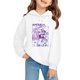 thumbnail image 2 of Moonsky Sudadera con capucha y cordón HUNTRX, estampado de grupo de chicas coreanas, jersey corto, suave y cómodo, top de manga larga para primavera y otoño. Blanco 100, 2 of 5