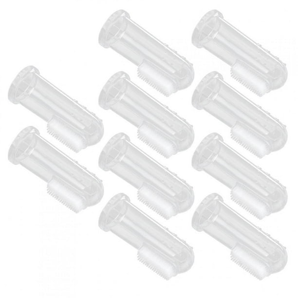 Cepillos de dientes de dedo de silicona para bebés, cepillo de dientes de dedo de bebé seguro y confiable resistente a la temperatura para bao para interior para el hogar LHCER 1