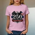 thumbnail image 5 of TOWED22 Women's 250Th Anniversary Print Vintage T-Shirt 1776-2026 250Th Anniversary Patriotic Tee(Pink,XXL), 5 of 8