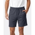 thumbnail image 5 of Athletic Shorts For Men 3 Pack Casual Shorts 8" Basketball Gym Shorts With Zipper Pockets Black, Light Gray , Navy Melange Size S, 5 of 8