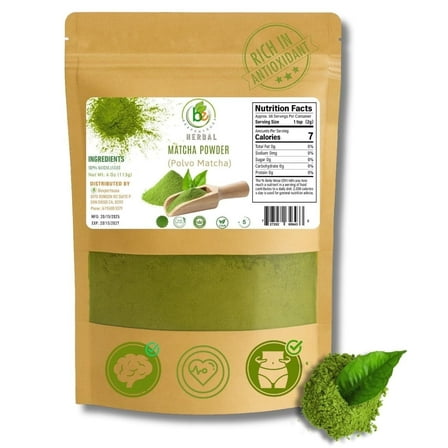 Green Tea Matcha Powder – 4 oz Resealable Bag – 100% Pure Japanese-Style Matcha – No Sugar, No Fillers – Natural Superfood Powder – Antioxidant-Rich, Gluten-Free, Vegan – Perfect for Lattes, Smoothie