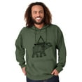 thumbnail image 5 of Spiritual Animal Elephant Triangle Hoodie Sweatshirt Women Men Brisco Brands S, 5 of 6