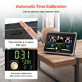 thumbnail image 3 of VEVOR Weather Station Indoor Outdoor, 7.5 in Color Display, Wireless Digital Home Weather Station, with Sensor Atomic Clock Adjustable Backlight Forecast Data Calendar Alarm Alert Temperature-NO WIFI, 3 of 10