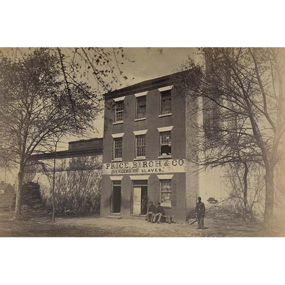 Front of "slave pen," Alexandria, Va.- Fine Art Canvas Print (20" x 30")