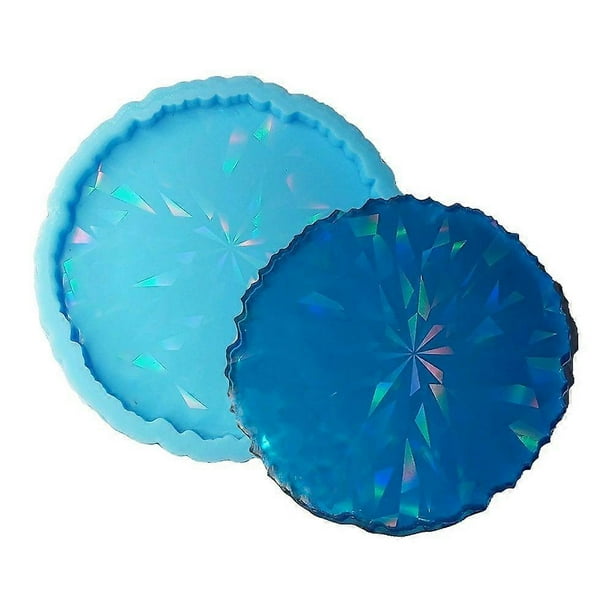 Holographic Coaster Mold: Snowflake Round Silicone Mold For Resin Coasters - Diy Creative Making For Home Decor Parties And Coffee Shops