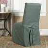 Home Trends Cotton Dining Room Chair Cover, Moss Green