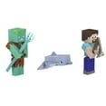 thumbnail image 4 of Minecraft Dolphin's Treasure Adventure Pack with 3 Action Figures & Accessories, 3.25-in Scale, 4 of 7