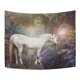thumbnail image 2 of ABPHQTO Árbol Unicornio Bosque Tapiz Decoración para colgar en la pared Decoración para el hogar Sala de estar Dormitorio 128x150 cm, 2 of 4