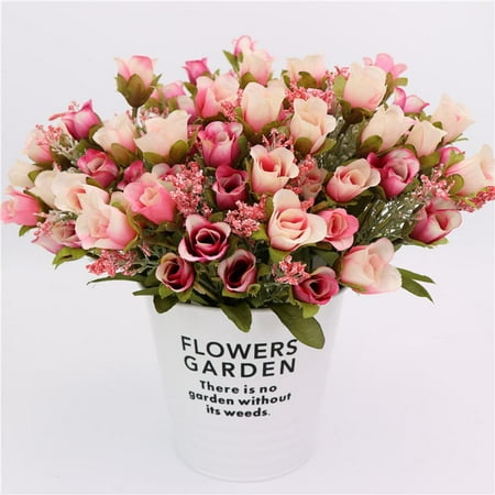 2Pcs Artificial Roses Peony Hydrangea Flower Bouquet Home Garden Party  Decor 1 | Walmart Canada