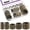 Bronze, variant on 60 Pcs Assorted Multi-Purpose Metal Keychain Rings Split Keyrings Flat O Ring for Home Car Keys Attachments Keys Pendants - 20mm, 25mm, 30mm, 35 mm, 38 mm