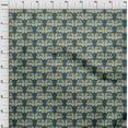 thumbnail image 4 of oneOone Viscose Chiffon Teal Green Fabric Elephant Fabric For Sewing Printed Craft Fabric By The Yard 42 Inch Wide, 4 of 5