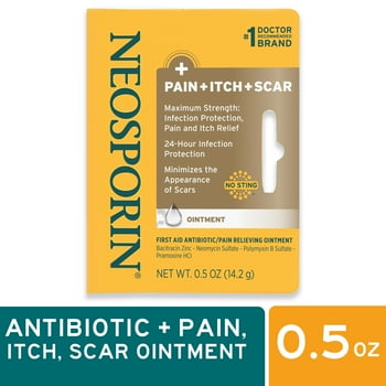 Neosporin Pain, Itch,  Antibiotic Ointment with Bacitracin,.5 oz