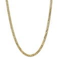 thumbnail image 1 of 14K Yellow Gold 6.1mm Solid Polished Flat Curb Chain, 1 of 5