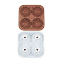 WZXPWT Silicone Ice Cube Mold, Whiskey Ice Puck Molds, Large Jumbo Ice Cubes Tray, Easy Release Flexible Ice Box for Cocktails and Drinks