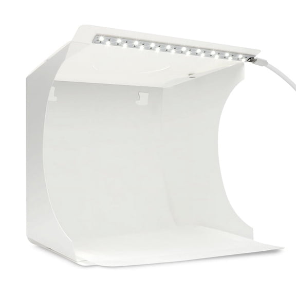 Caja de Luz para Fotografía Redlemon  Semi Profesional Portátil, LEDs USB, 6 Fondos de Colores