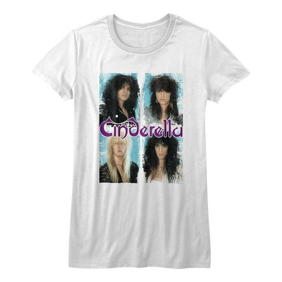 Cinderella Boxed In White Junior Women's T-Shirt