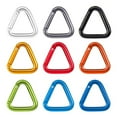 thumbnail image 2 of Carabiner Clip Triangular Climbing Buckle Aluminum Alloys Heavy Duties Locking Hook for Camping Fishing Hiking Travel, 2 of 9
