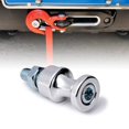 thumbnail image 2 of HLONK Car Accessories Winch Rope Hook Stand Steel For 3/8 Clevis Slip Half-Linked Winch Hook 10” Bolt Mount, 2 of 7
