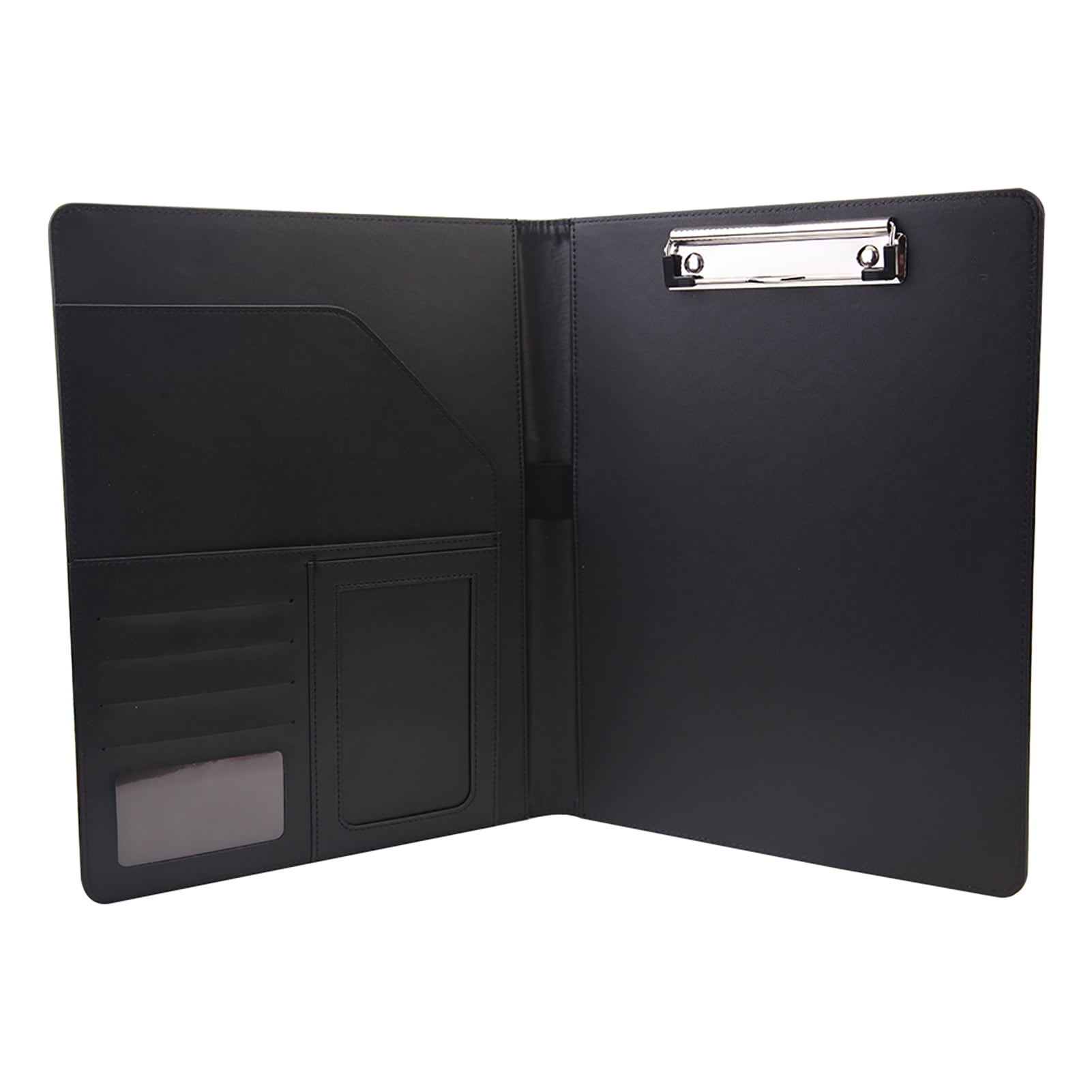 Abanopi A4 Multi-Functional File Folder PU Leather Business Padfolio Paper Document Storage Organizer for A4/A5 Document Business Card Credit Card