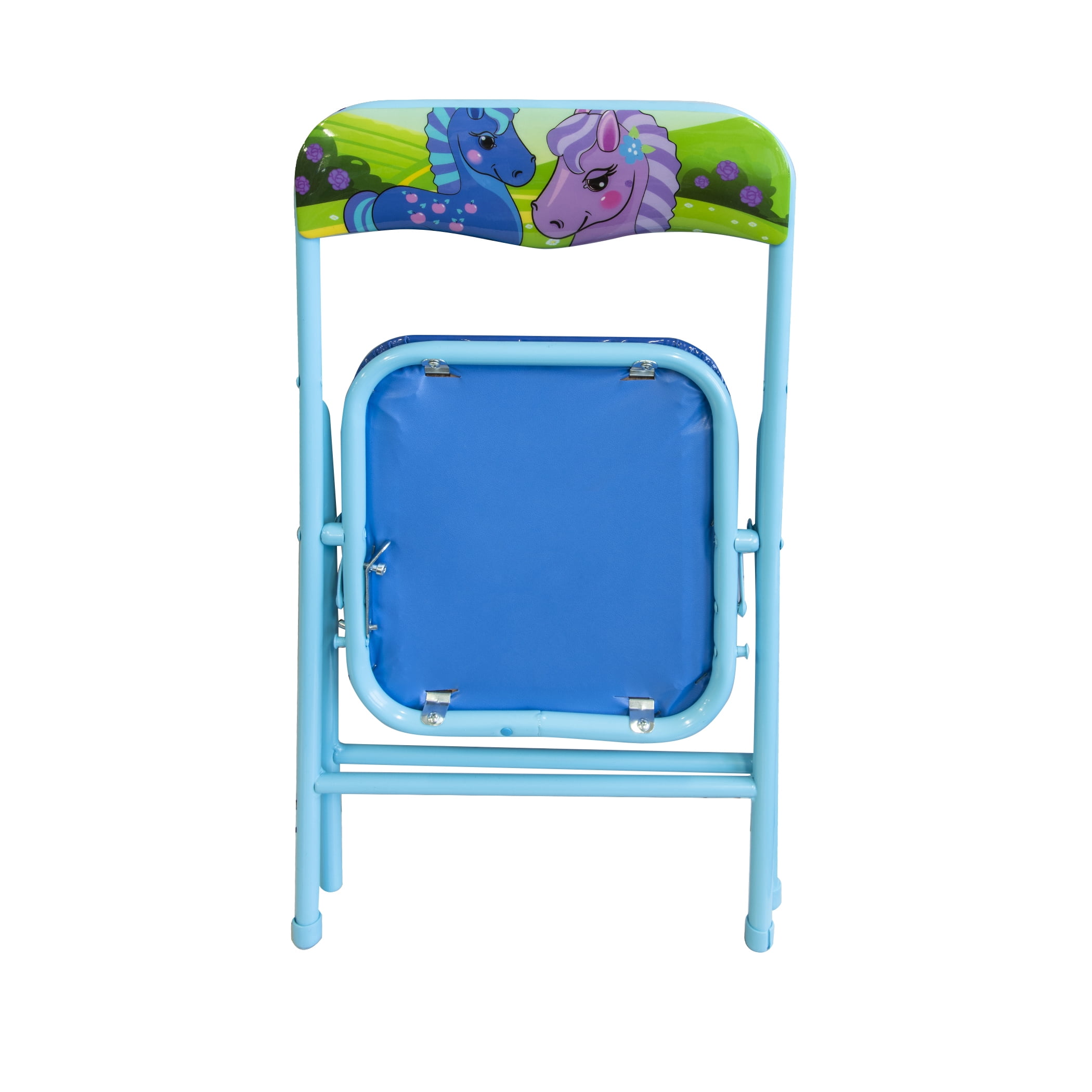 Gener8 Multicolor Pony Table & Chairs Set for Kids Ages 3-6, 24" x 24"