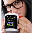 thumbnail image 2 of 3drose, Cool Funny Rv Camper Camping with Stars Cartoon Says Happy Camper, 11oz Two-tone Red Mug, 2 of 6
