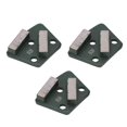 thumbnail image 2 of 3pcs Trapezoid Diamond Grinding Pads for Concrete Floor, Aggressive Cutting, 2 Long Teeth, Green, 80#, 2 of 4