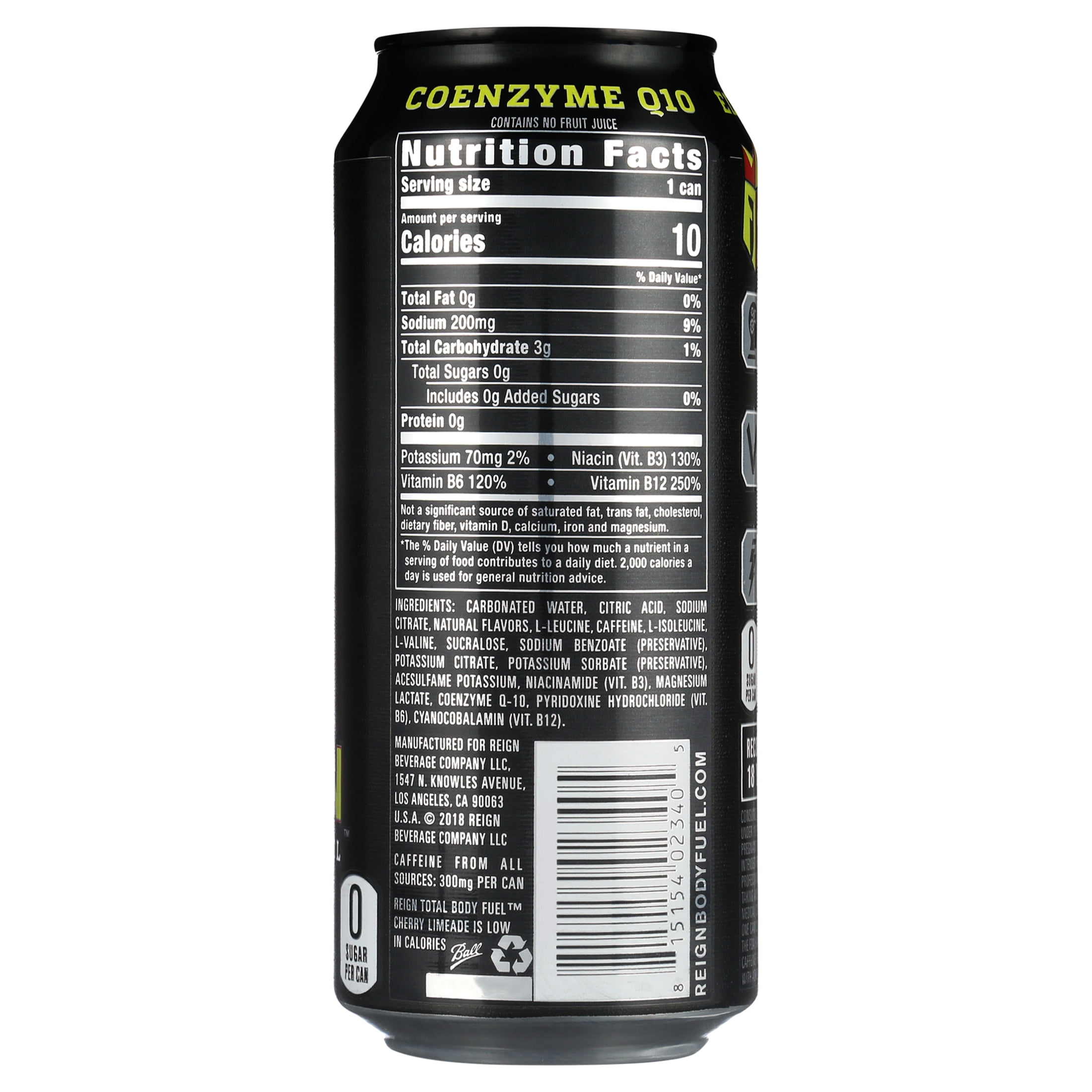 (12 Cans) Reign Cherry Limeade 16 oz