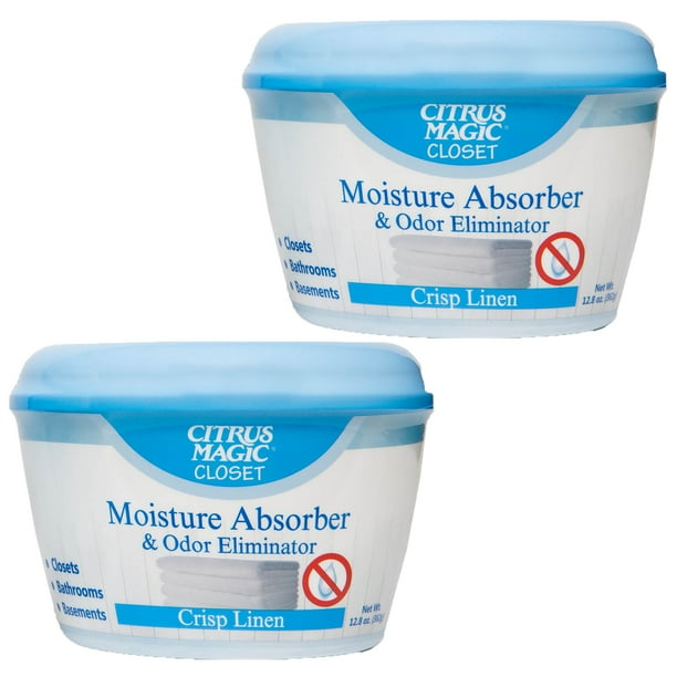 Citrus Magic For Closets Moisture Absorber and Odor Eliminator, Crisp
