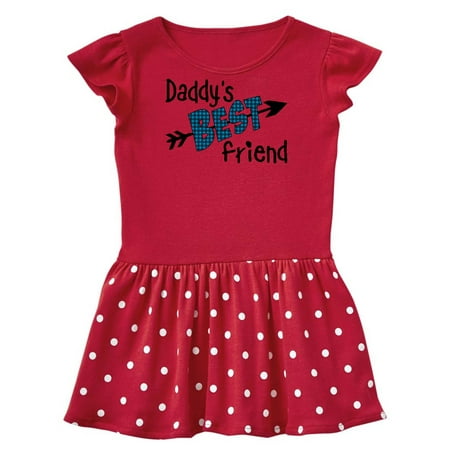

Inktastic Daddy s Best Friend- Arrow and Plaid Letters Gift Baby Girl Dress