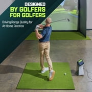 GoSports Golf Hitting Training Mat - ELITE 5 x 4 ft - 5 mm Artificial Turf Training Indoor/Outdoor Swing Practice